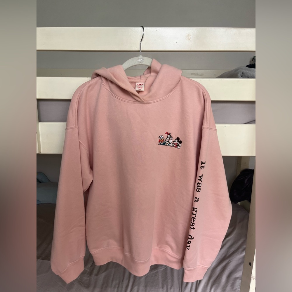 Disney pink/peach hoodie women’s size M